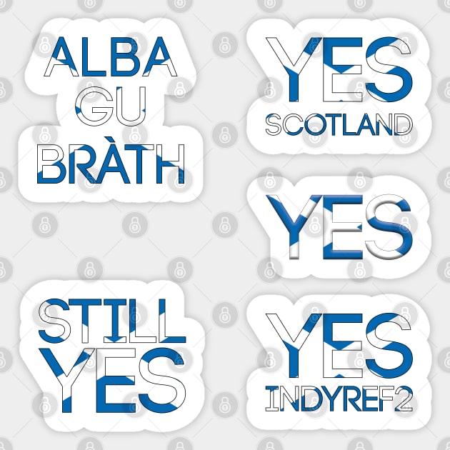 PRO SCOTTISH INDEPENDENCE STICKER PACK #1 Sticker by MacPean